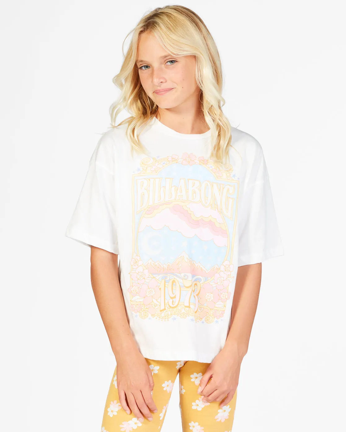 Billabong Believe In Magic Tee-Salt Crystal