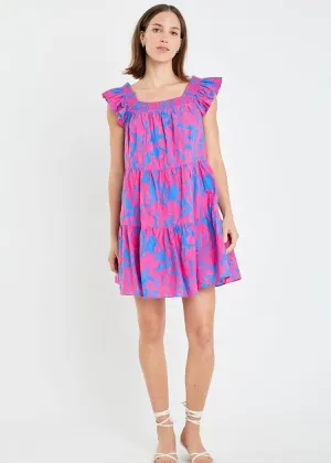 Georgina Floral Print Mini Dress