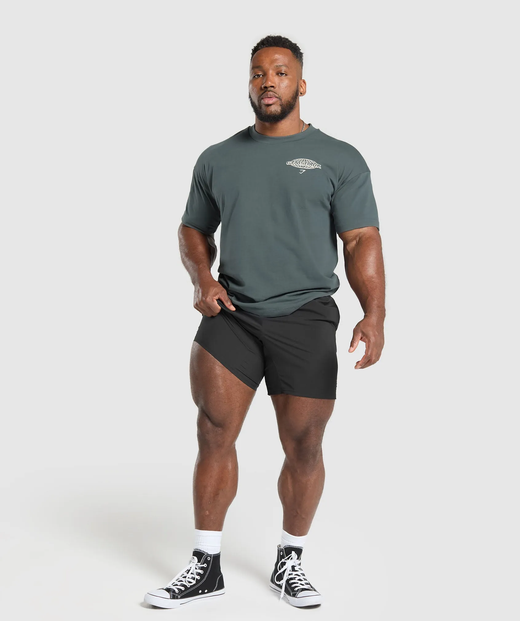 Gymshark Worldwide T-Shirt - Strong Grey
