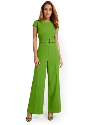 Petite Corset-Waist Jumpsuit